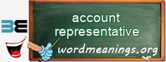 WordMeaning blackboard for account representative